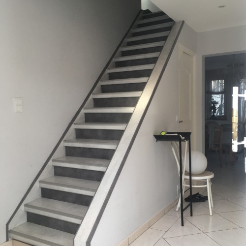 Habillage d&rsquo;Escalier bicolor