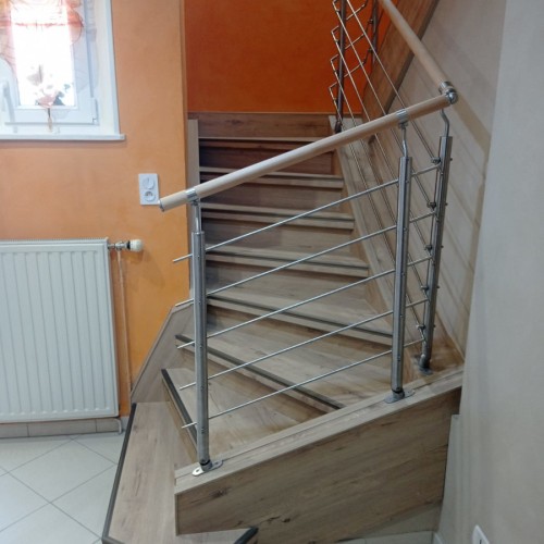 habillage escalier rustique