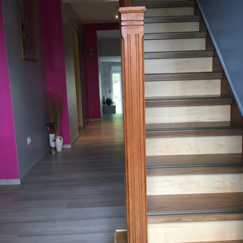 Rénovation d&rsquo;escalier bicolor