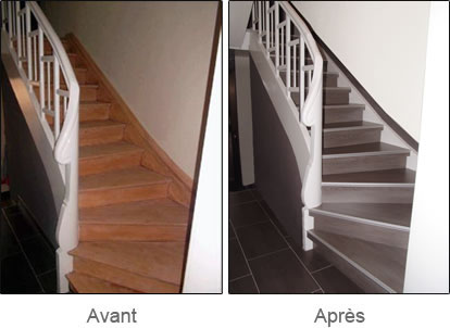 La rénovation d&rsquo;escalier